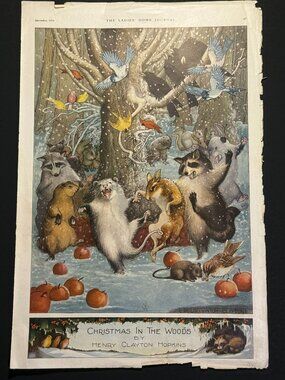 "Christmas In the Woods" by Henry Clayton Hopkins Ladies Home Journal Dec 1919